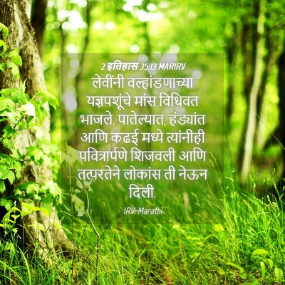 Picture 04 - 2 इतिहास 35:13 MARIRV - लेवींनी - Bible Verse Picture