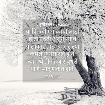 Picture 04 - 2 इतिहास 4:5 MARIRV - या पितळी गंगाळाची - Bible Verse Picture
