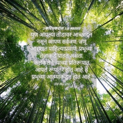 Picture 04 - 2 करिंथकरांस 3:18 MARIRV - पण आपल्या तोंडावर - Bible Verse Picture