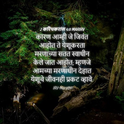 Picture 04 - 2 करिंथकरांस 4:11 MARIRV - कारण आम्ही जे - Bible Verse Picture