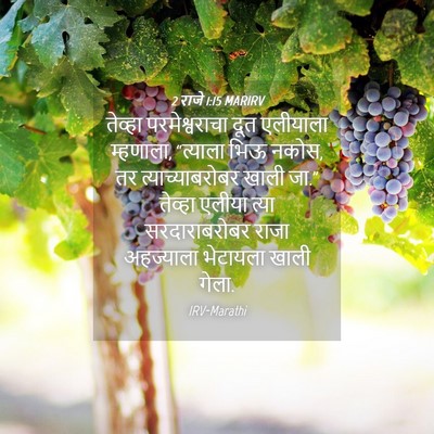 Picture 04 - 2 राजे 1:15 MARIRV - तेव्हा - Bible Verse Picture