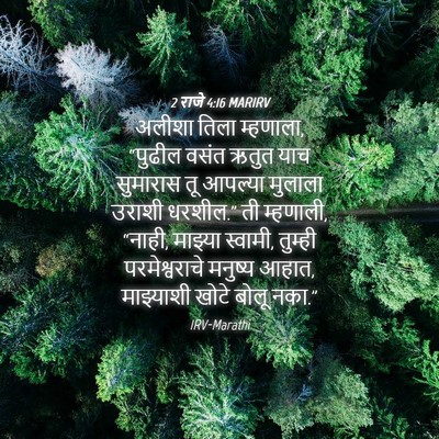 Picture 04 - 2 राजे 4:16 MARIRV - अलीशा तिला - Bible Verse Picture