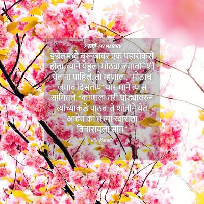 Picture 04 - 2 राजे 9:17 MARIRV - इज्रेलमध्ये - Bible Verse Picture
