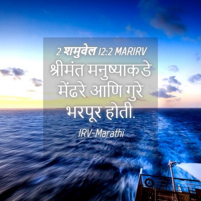 Picture 04 - 2 शमुवेल 12:2 MARIRV - श्रीमंत - Bible Verse Picture