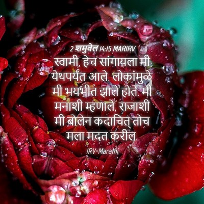 Picture 04 - 2 शमुवेल 14:15 MARIRV - स्वामी, हेच - Bible Verse Picture