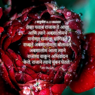 Picture 04 - 2 शमुवेल 14:33 MARIRV - तेव्हा यवाब - Bible Verse Picture