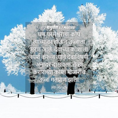 Picture 04 - 2 शमुवेल 6:7 MARIRV - पण परमेश्वराचा - Bible Verse Picture