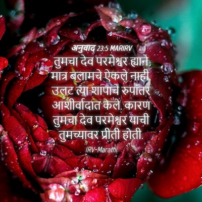 Picture 04 - अनुवाद 23:5 MARIRV - तुमचा देव - Bible Verse Picture