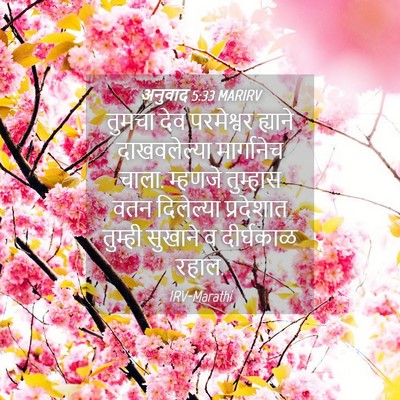 Picture 04 - अनुवाद 5:33 MARIRV - तुमचा देव - Bible Verse Picture