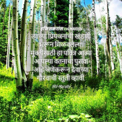 Picture 04 - इफिसकरांस 1:14 MARIRV - त्याच्या - Bible Verse Picture