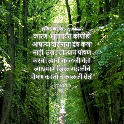 Picture 04 - इफिसकरांस 5:29 MARIRV - कारण आतापर्यंत - Bible Verse Picture