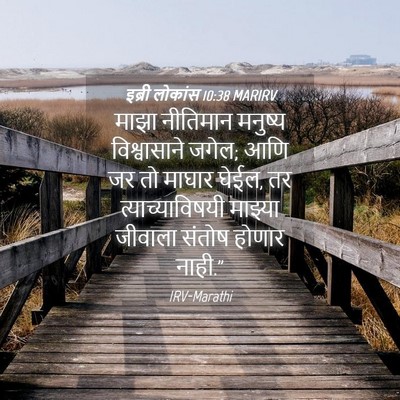 Picture 04 - इब्री लोकांस 10:38 MARIRV - माझा नीतिमान - Bible Verse Picture