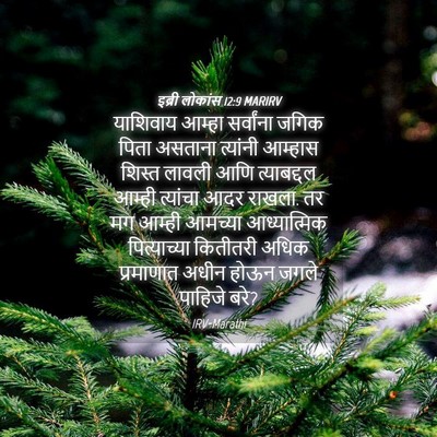Picture 04 - इब्री लोकांस 12:9 MARIRV - याशिवाय आम्हा - Bible Verse Picture