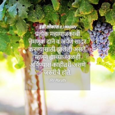 Picture 04 - इब्री लोकांस 8:3 MARIRV - प्रत्येक - Bible Verse Picture