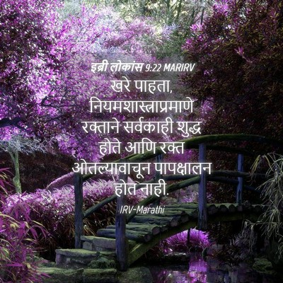 Picture 04 - इब्री लोकांस 9:22 MARIRV - खरे पाहता, - Bible Verse Picture