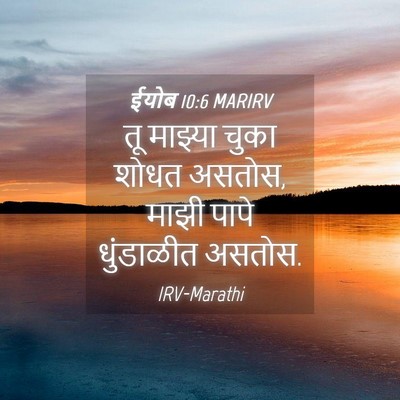 Picture 04 - ईयोब 10:6 MARIRV - तू माझ्या चुका - Bible Verse Picture