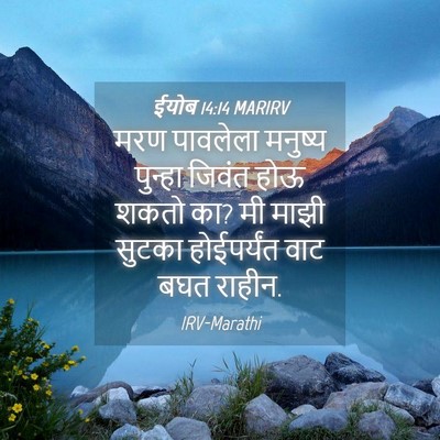 Picture 04 - ईयोब 14:14 MARIRV - मरण पावलेला - Bible Verse Picture