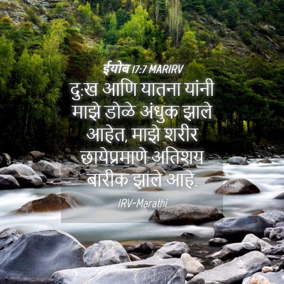 Picture 04 - ईयोब 17:7 MARIRV - दु:ख आणि यातना - Bible Verse Picture