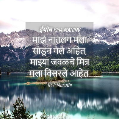Picture 04 - ईयोब 19:14 MARIRV - माझे नातलग मला - Bible Verse Picture