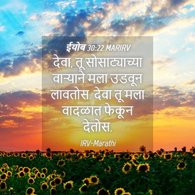Picture 04 - ईयोब 30:22 MARIRV - देवा, तू - Bible Verse Picture