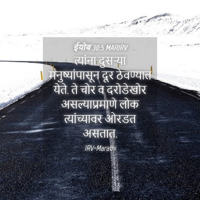 Picture 04 - ईयोब 30:5 MARIRV - त्यांना दुसऱ्या - Bible Verse Picture