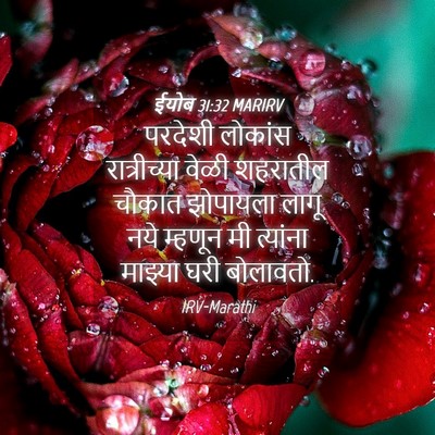 Picture 04 - ईयोब 31:32 MARIRV - परदेशी लोकांस - Bible Verse Picture
