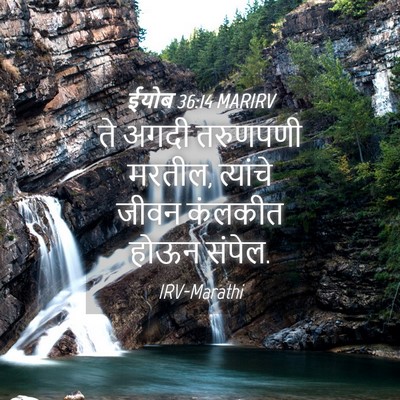 Picture 04 - ईयोब 36:14 MARIRV - ते अगदी तरुणपणी - Bible Verse Picture