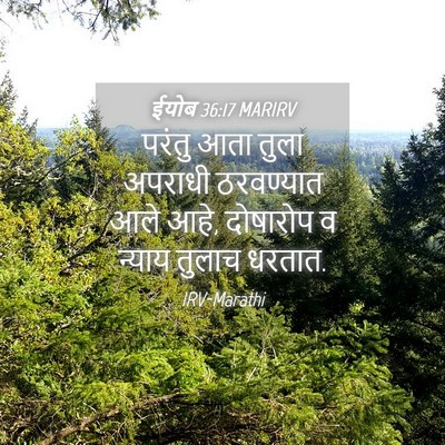 Picture 04 - ईयोब 36:17 MARIRV - परंतु आता तुला - Bible Verse Picture
