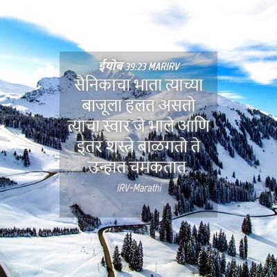 Picture 04 - ईयोब 39:23 MARIRV - सैनिकाचा भाता - Bible Verse Picture