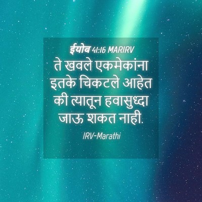 Picture 04 - ईयोब 41:16 MARIRV - ते खवले एकमेकांना - Bible Verse Picture