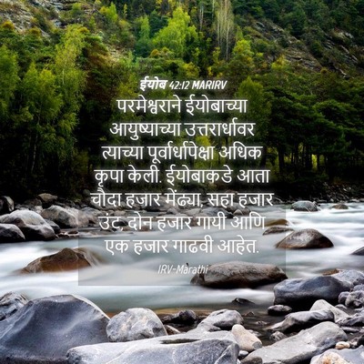 Picture 04 - ईयोब 42:12 MARIRV - परमेश्वराने - Bible Verse Picture