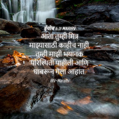 Picture 04 - ईयोब 6:21 MARIRV - आता तुम्ही मित्र - Bible Verse Picture