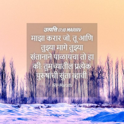Picture 04 - उत्पत्ति 17:10 MARIRV - माझा करार जो, तू - Bible Verse Picture