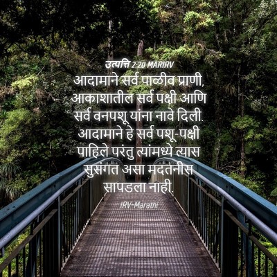 Picture 04 - उत्पत्ति 2:20 MARIRV - आदामाने सर्व - Bible Verse Picture