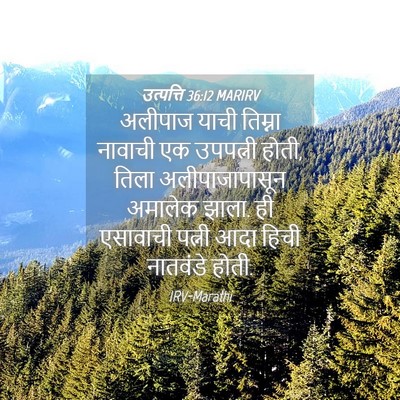 Picture 04 - उत्पत्ति 36:12 MARIRV - अलीपाज याची - Bible Verse Picture
