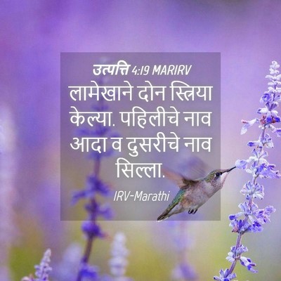 Picture 04 - उत्पत्ति 4:19 MARIRV - लामेखाने दोन - Bible Verse Picture