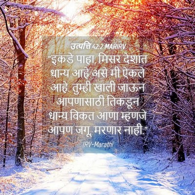 Picture 04 - उत्पत्ति 42:2 MARIRV - “इकडे पाहा, मिसर - Bible Verse Picture