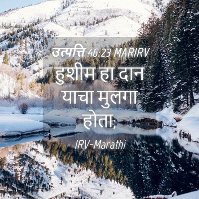 Picture 04 - उत्पत्ति 46:23 MARIRV - हुशीम हा दान याचा - Bible Verse Picture