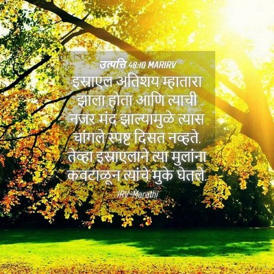 Picture 04 - उत्पत्ति 48:10 MARIRV - इस्राएल अतिशय - Bible Verse Picture