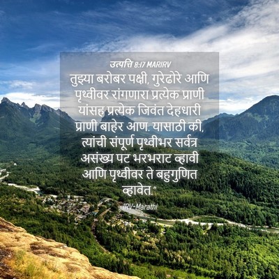 Picture 04 - उत्पत्ति 8:17 MARIRV - तुझ्या बरोबर - Bible Verse Picture