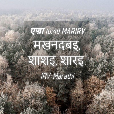 Picture 04 - एज्रा 10:40 MARIRV - मखनदबइ, शाशइ, - Bible Verse Picture