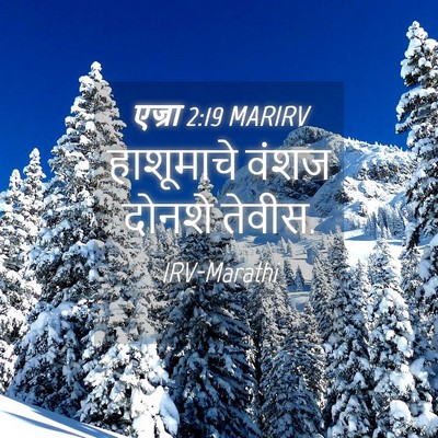 Picture 04 - एज्रा 2:19 MARIRV - हाशूमाचे वंशज - Bible Verse Picture
