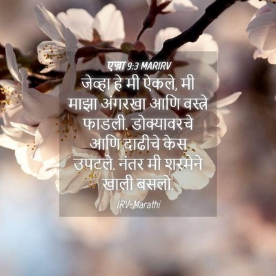Picture 04 - एज्रा 9:3 MARIRV - जेव्हा हे मी ऐकले, - Bible Verse Picture