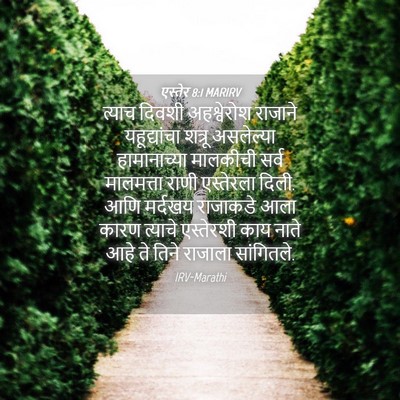 Picture 04 - एस्तेर 8:1 MARIRV - त्याच दिवशी - Bible Verse Picture