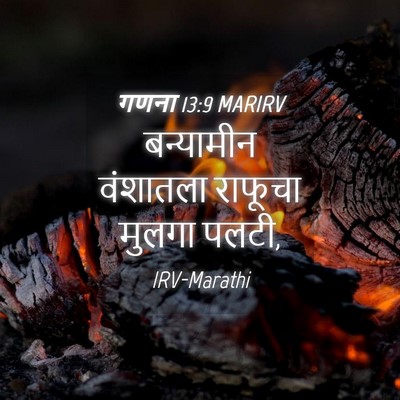 Picture 04 - गणना 13:9 MARIRV - बन्यामीन वंशातला - Bible Verse Picture
