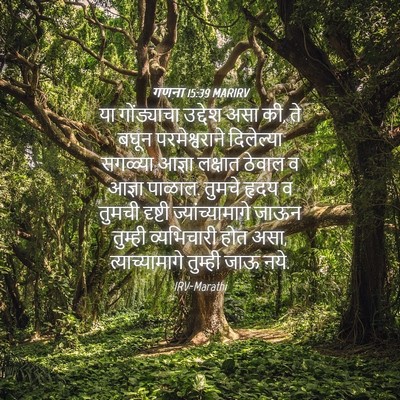 Picture 04 - गणना 15:39 MARIRV - या गोंड्याचा - Bible Verse Picture