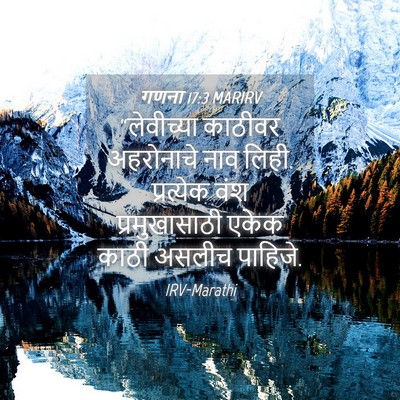 Picture 04 - गणना 17:3 MARIRV - “लेवीच्या काठीवर - Bible Verse Picture