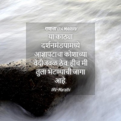 Picture 04 - गणना 17:4 MARIRV - या काठ्या - Bible Verse Picture