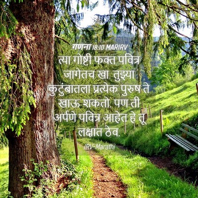 Picture 04 - गणना 18:10 MARIRV - त्या गोष्टी फक्त - Bible Verse Picture