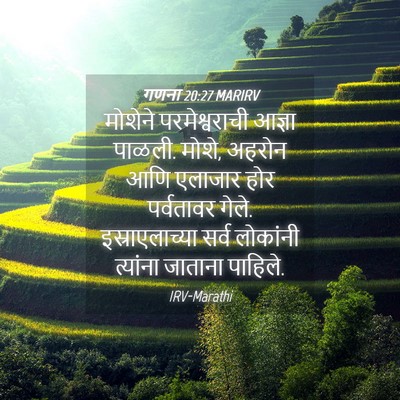 Picture 04 - गणना 20:27 MARIRV - मोशेने - Bible Verse Picture